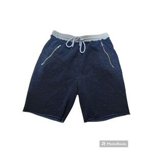 Guess Men's Athletic Shorts Elastic Waist With Drawstring Medium Zip Side Pocket